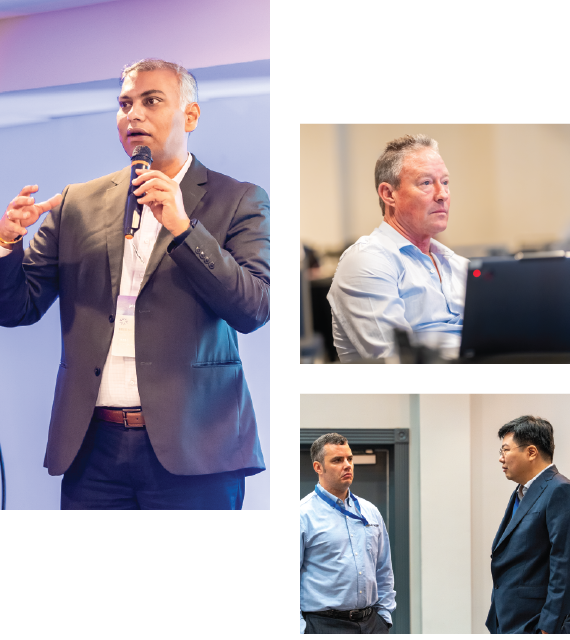AI oil and gas networking, Delegates building industry connections through AI-driven discussions, Professionals connecting during AI in Oil & Gas Conference